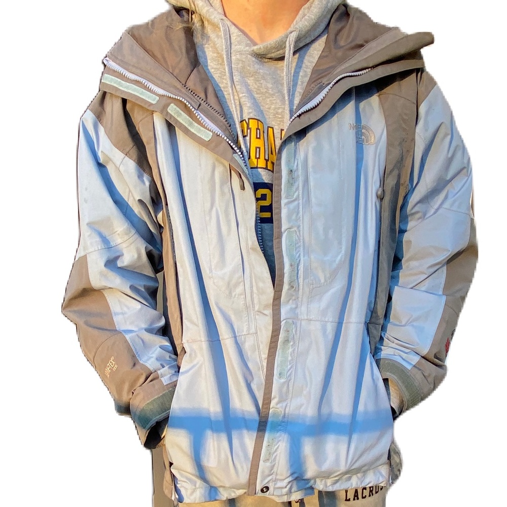 The North Face Summit Series Gortex jacket blue gray Medium